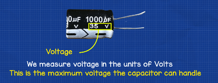 Example of capacitor voltage